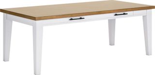 Signature Design by Ashley® Ashbryn White Dining Table with Natural Base