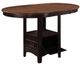 Coaster® Lavon Light Chestnut Counter Height Table with Espresso Base-0