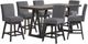 New Classic® Home Furnishings High Line 7-Piece Gray/Matte Brown Counter Set-0