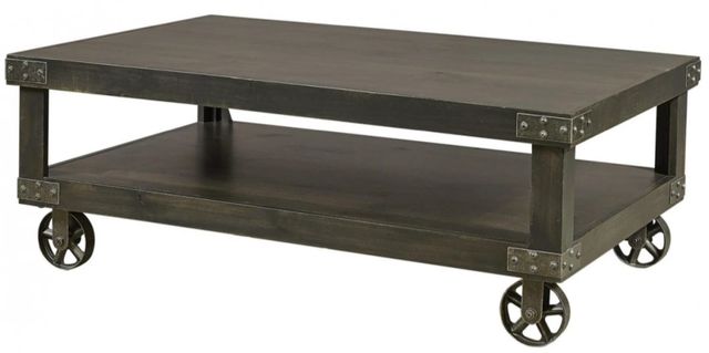 aspenhome® Industrial Ghost Black Cocktail Table-0