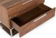 VIG Furniture Modrest Heloise Stainless Steel/Walnut Nightstand-2