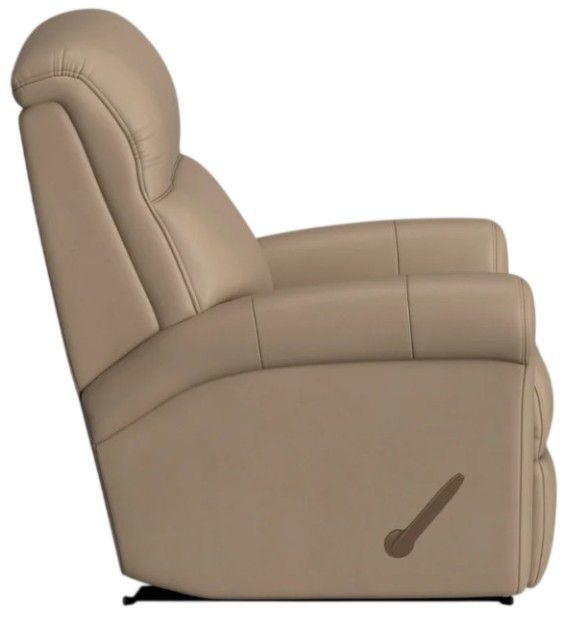 Flexsteel® Customizable Davis Leather Manual Rocking Recliner-3