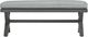 Signature Design by Ashley® Elite Park Gray Nuvella/Stainless Steel Outdoor Bench-1