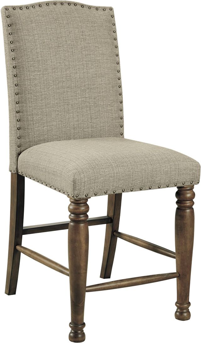 Signature Design by Ashley® Lettner Gray/Brown Counter Stool-0