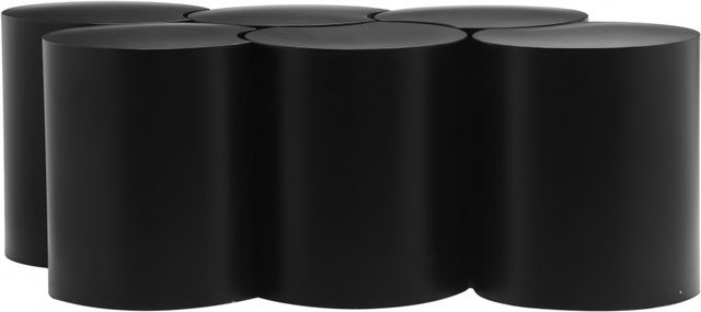 Meridian Furniture Dimple 6-Piece Matte Black 18" Modular Nesting Coffee Table Set-0