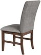 Elements International Santa Barbara Dark Gray/Walnut Dining Chair-4