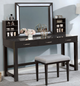 Furniture of America® Stephanie 3-Piece Obsidian Gray Vanity Set-1