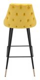 Zuo® Piccolo Yellow Bar Chair-3