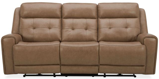 Liberty Furniture Carrington York Sand Leather Power Reclining Sofa-4