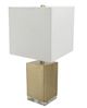 A & B Home Brown/White Square Table Lamp-1