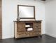 International Furniture Direct Antique Brown 6-Drawer Dresser-1