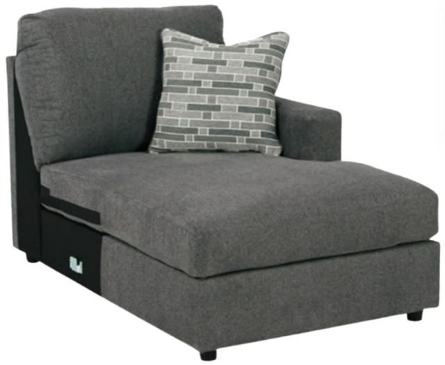 Signature Design by Ashley® Edenfield 3-Piece Charcoal Right-Arm Facing Sectional and Chaise-4