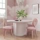 TOV Furniture Elika White Round Dining Table-1