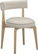 TOV Furniture Nikita Natural/Taupe Vegan Leather Dining Chair-0