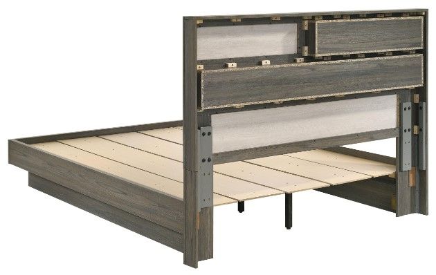 Coaster® Fenwick 4-Piece Almond/Gray Oak Queen Bedroom Set-2