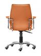 Zuo® Enterprise Orange Low Back Office Chair-3
