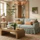 TOV Furniture Gertrude Floral Linen Weave Sofa-1