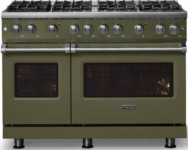 Viking® 5 Series 48" Martini Pro Style Gas (NG) Range with Polished Chrome Trim-3