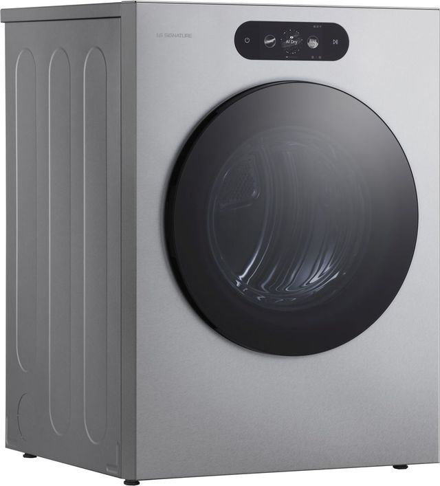 LG SIGNATURE 9 Cu. Ft. Brushed Platinum Steel Front Load Gas Dryer-3