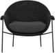 Four Hands Suerte Arashi Ink/ Dark Black Hyacinth Acrylic/Polyethylene Outdoor Chair -1