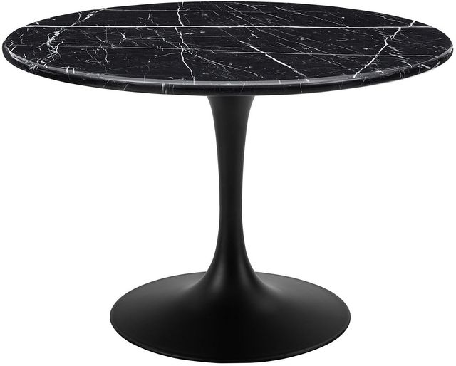Steve Silver Co. Colfax 5-Piece Black Base/Black Marble Top Dining Set-1