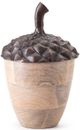 A & B Home Naleigh 2-Piece Brown Acorns Decorative Objects Set-3