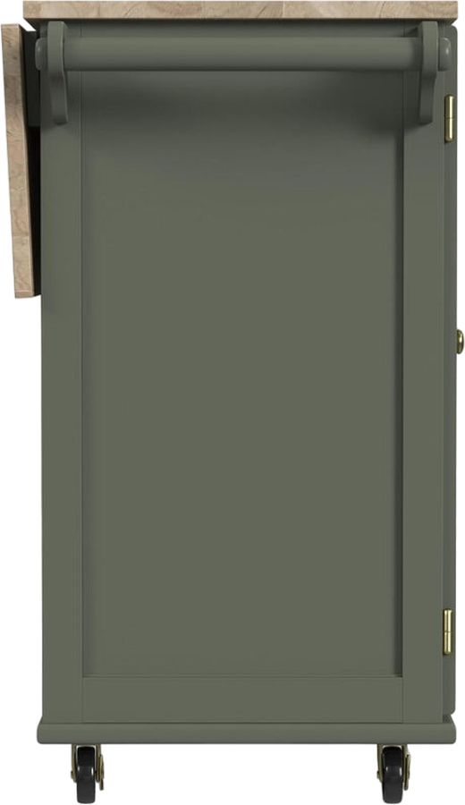 homestyles® Dolly Madison Green Drop Leaf Kitchen Cart-2