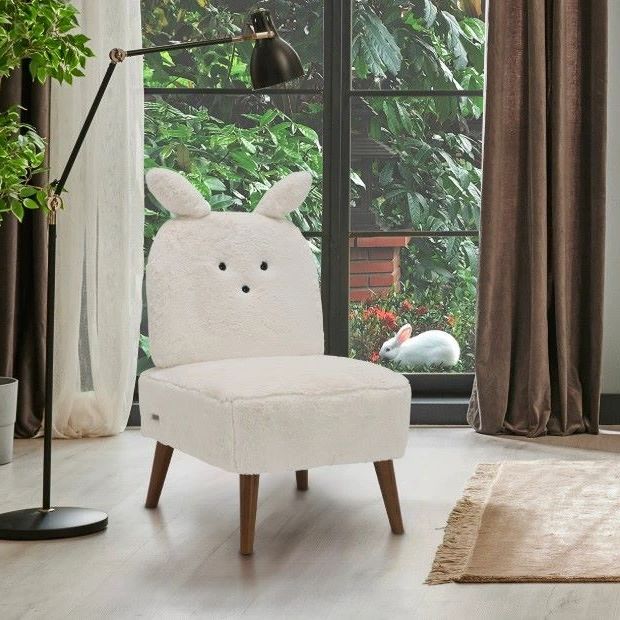 Michael Amini® A La Carte Powder/Capri Bunny Armless Chair-1