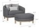 Emerald Home Maeve Gray Chair and Ottoman Set-2
