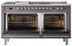 Ilve® Nostalgie II Series 60" Graphite Matte Pro Style Dual Fuel Range-3