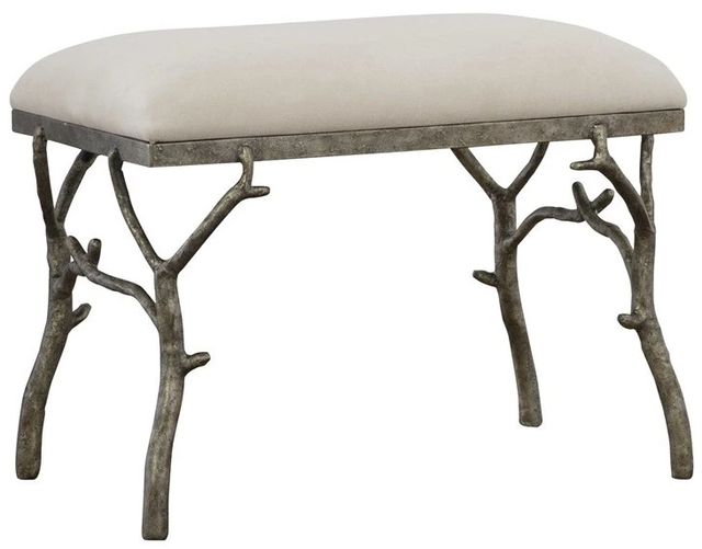 Uttermost® Lismore Off-White Small Bench-0