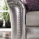 Furniture of America® Benigno Pewter/Purple Loveseat-3