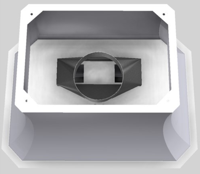 Vent-A-Hood® Designer Series 42" White Island Range Hood-3
