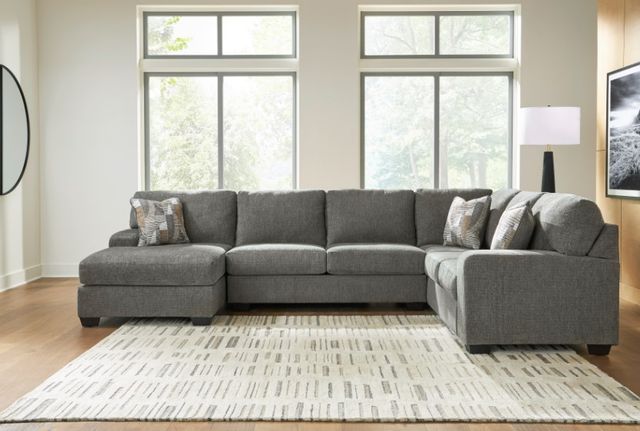Signature Design by Ashley® Clarington 3-Piece Graystone Left Arm Facing Sectional and Chaise-1