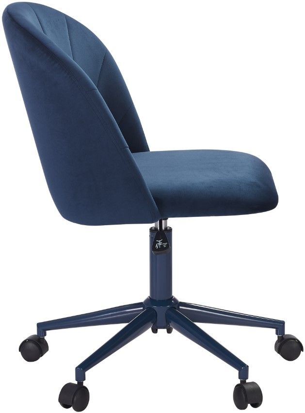 Linon Abigail Navy Blue Desk Chair-3