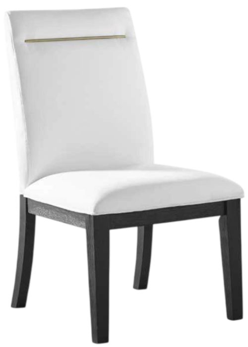 Steve Silver Co. Yves Rubbed Charcoal/White Dining Side Chair-0