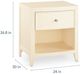 Bassett® Furniture Newbury Parchment Gesso Bedside Table-2