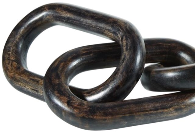 Signature Design by Ashley® Mardelby Distressed Black Sculpture-1