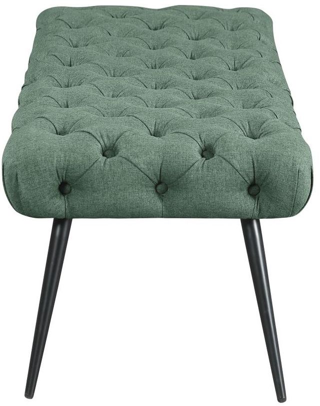 Coaster® Ella Teal Upholstered Bench-2