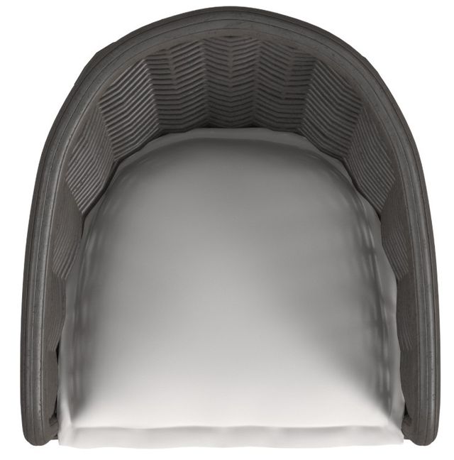 Sunset West Cabo Kahlua Resin Wicker Outdoor Dining Arm Chair with Soothe Pearl Cushion-4