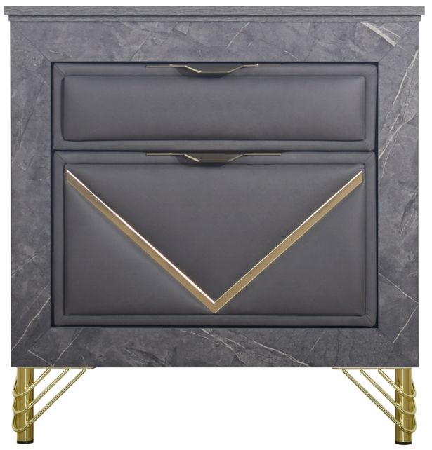 New Classic® Home Furnishings Symmetry Charcoal Nightstand-2
