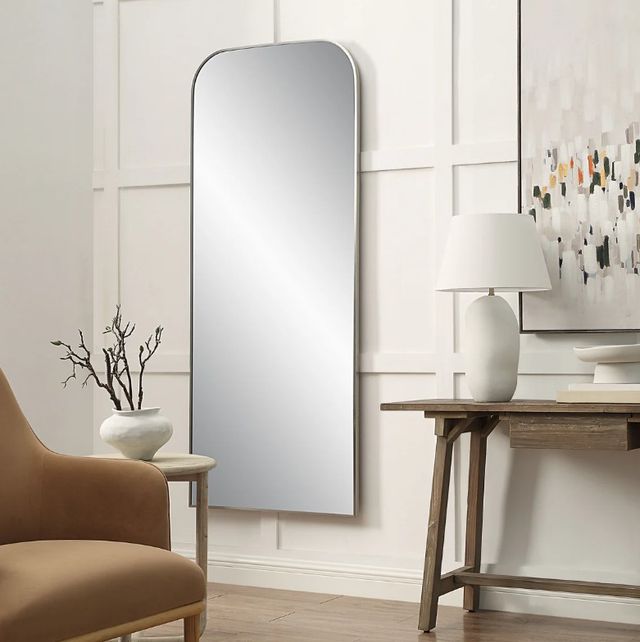 Renwil® Samia Brushed Nickel Full Length Mirror-1