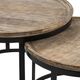 Crestview Collection Bengal Manor Traymore Brown Nesting Cocktail Table Set with Black Base -4