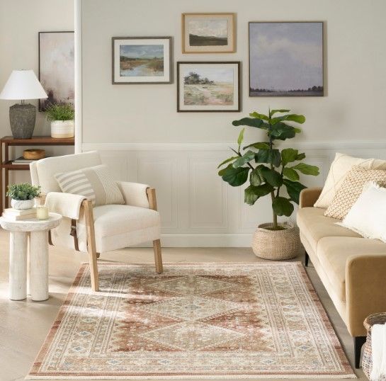 Nourison Home™ Pardis Rust 5'x7' Area Rug-1