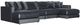 Jackson Furniture Remington 4-Piece Slate U-Shape Sectional-0