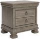Signature Design by Ashley® Lexorne Gray Nightstand-0