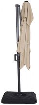 Furniture of America® Fida Beige Aluminum/Polyester Square Outdoor Umbrella-3