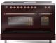 Ilve® Nostalgie II Series 48" Burgundy Pro Style Dual Fuel Range-4