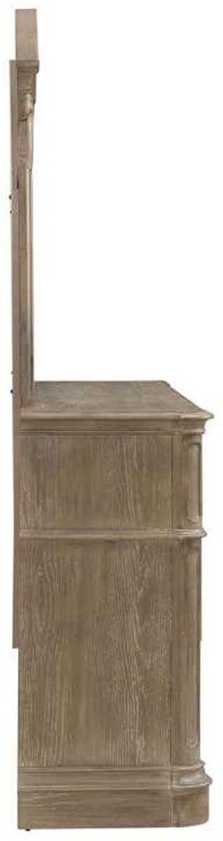 Liberty Furniture Magnolia Manor Weathered Bisque Dresser and Mirror-3