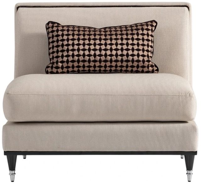 Michael Amini® La Francaise Black/Cafe Armless Chair-2